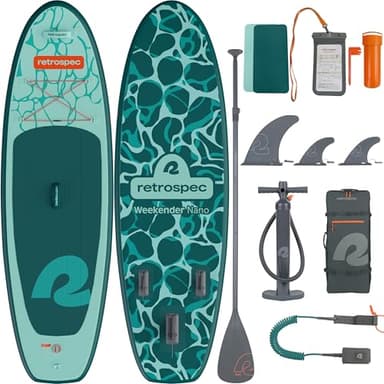 Retrospec Weekender-Nano Inflatable Paddle Board, 8 ft