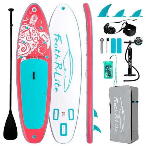 FEATH-R-LITE Inflatable Stand Up Paddle Board, 10 ft 6 in x 31.5 in