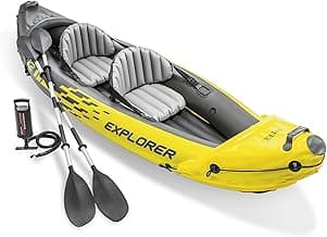 Intex Explorer K2 Inflatable Kayak, 2-person (oars and pump included)