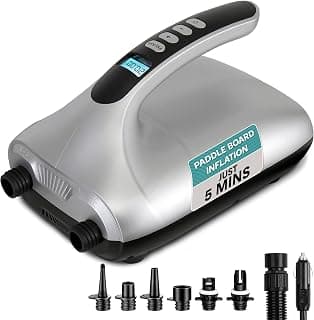 OutdoorMaster Electric Paddle Board Pump, 20 PSI dual-stage