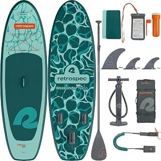 Retrospec Weekender-Nano Inflatable Paddle Board, 8 ft